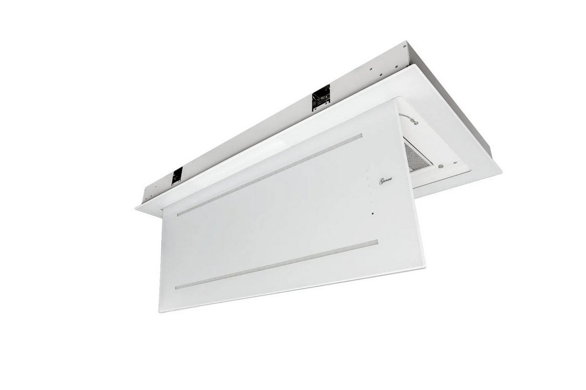 DUNSTABZUGSHAUBE GCH C 341 90 WH 90 cm Weiß - Weiß, Glas (90/10/60cm) - Gurari