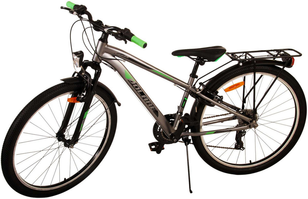 KINDERFAHRRAD Cross - Jungen - 2 Handbremsen - 26 Zoll - Grau - Grau, Metall (77cm) - TPFSports