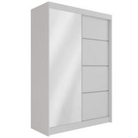 KLEIDERSCHRANK PAOKI - 120 cm - Weiß - Weiß, Holzwerkstoff (120/215/61cm) - ALTDECOR