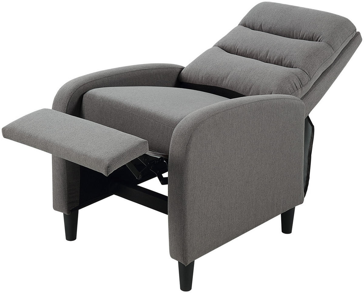 RELAXSESSEL Tiago Dunkelgrau - Dunkelgrau, Textil (69/102/90cm) - ATLANTIC home collection