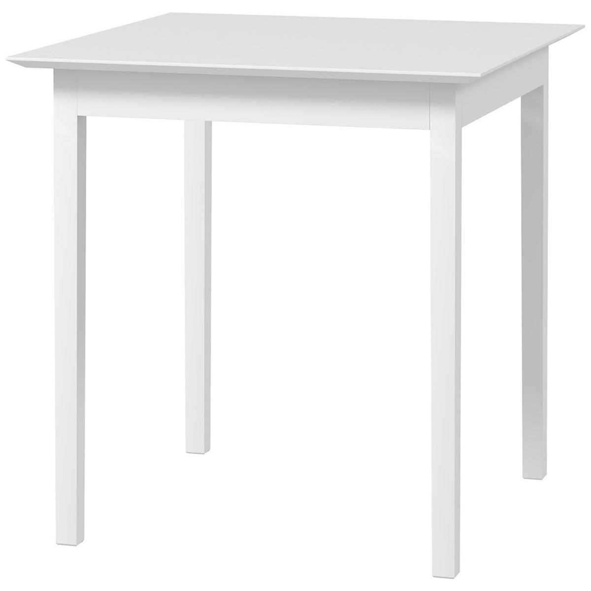 ESSTISCH 75/75/76 Weiß - Weiß, Holz (75/75/76cm)