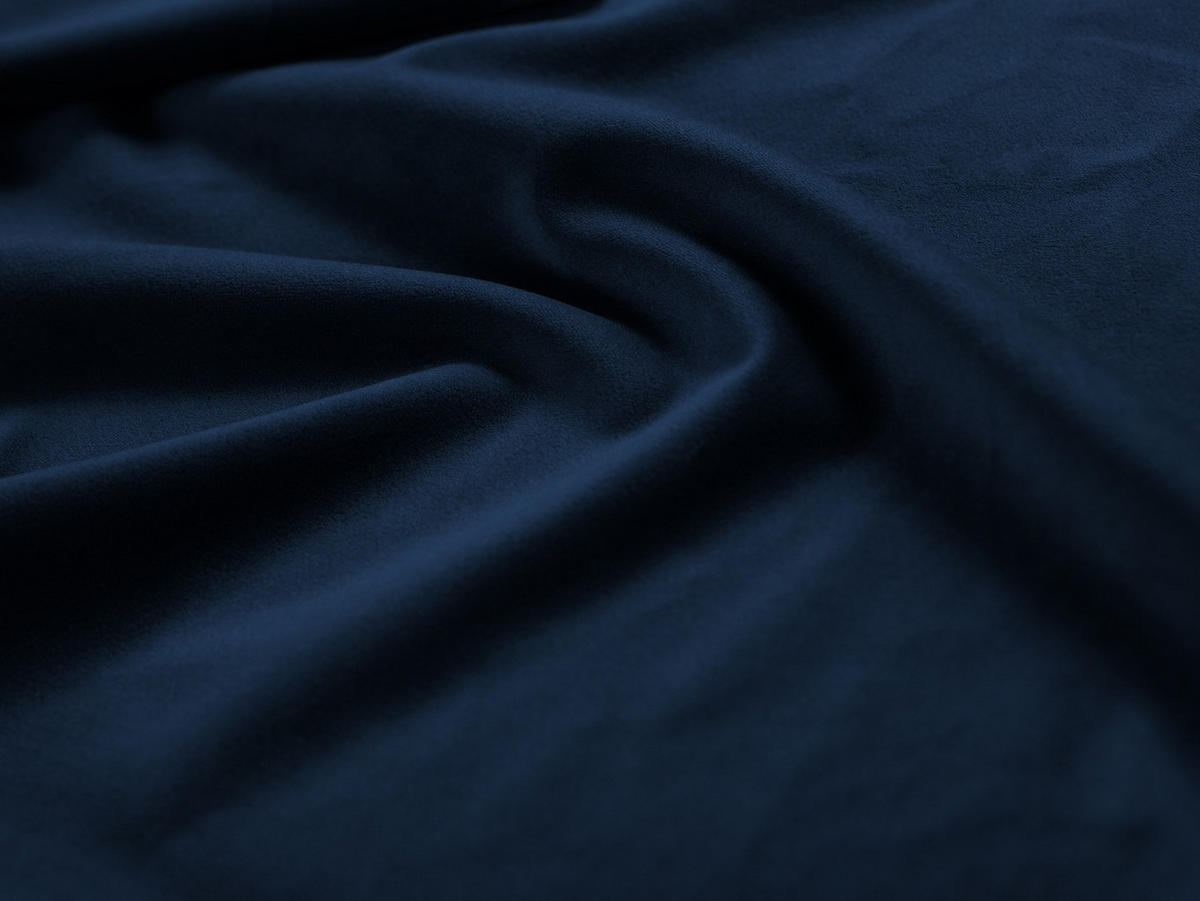 PANORAMASOFA Mamaia aus Samt königsblau 9 Sitzplätze - Blau, Textil (256/75/337cm) - Micadoni