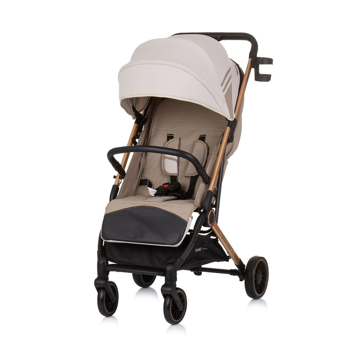 BUGGY Pixie beige zusammenklappbar Getränkehalter Korb 22 kg - Beige, Metall (78/53/104cm) - Chipolino