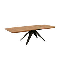 ESSTISCH FERRUM Ausziehbar 180 - 280 / 100 x 76 cm - Eichefarben/Schwarz, Holz (180/100/76cm) - MASSENO