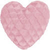 PLÜSCHKISSEN Herzform Fluffy hearts Herz - Hellrosa, Textil (40cm) - Magma Heimtexx
