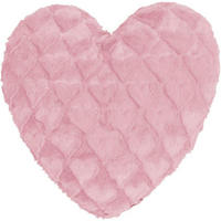 PLÜSCHKISSEN Herzform Fluffy hearts Herz - Hellrosa, Textil (40cm) - Magma Heimtexx