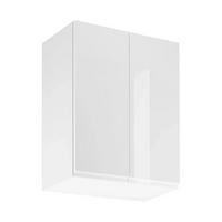 HÄNGESCHRANK – 60 cm – G60 – Velmora – Weiß / Weiß Hochglanz - Weiß Hochglanz, Holzwerkstoff (60/72/32cm) - ROYAL24_MARKT