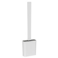 WC-BÜRSTE mit Silikonkopf Zalana 4/9,8/35,5 cm - Weiß, Kunststoff (9.8/35.5/4cm) - Wenko