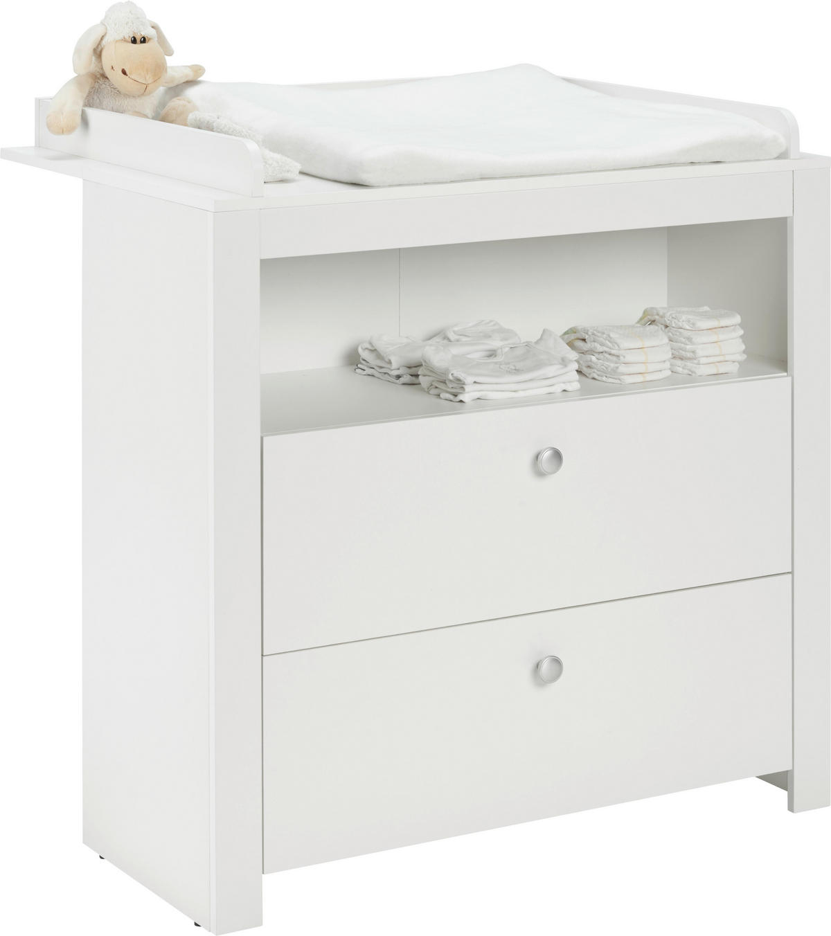 BABYZIMMER Olivia Weiß - Weiß, Holzwerkstoff (334/186/266cm) - Bessagi Kids