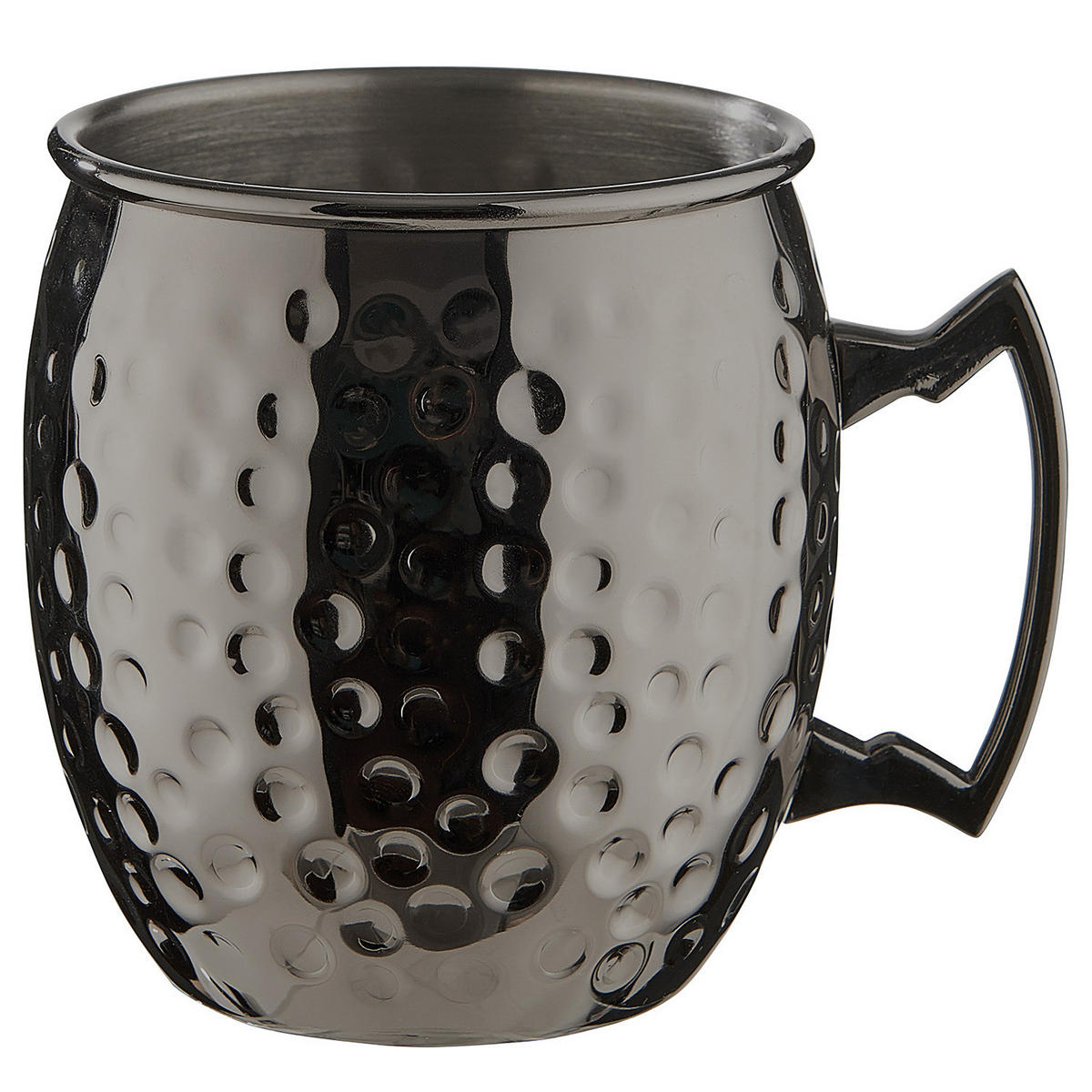 BECHER (4er Set) Moscow Mule - Schwarz, Metall (0.47L) - Butlers