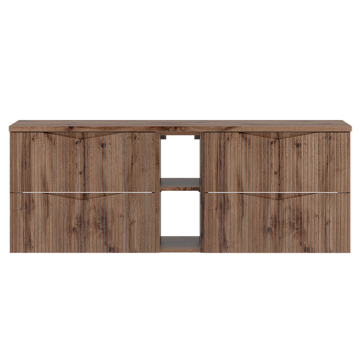 WASCHTISCHUNTERSCHRANK 140.6cm Tao Holz - Braun, Holzwerkstoff (140.6/52.2/46.5cm) - Petits-meubles