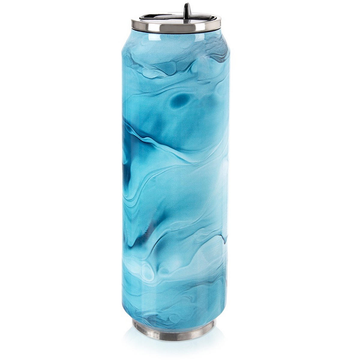 THERMOBECHER Dose Dino Blau 500 ml Blau - Blau, Metall (0.5L) - Orion 