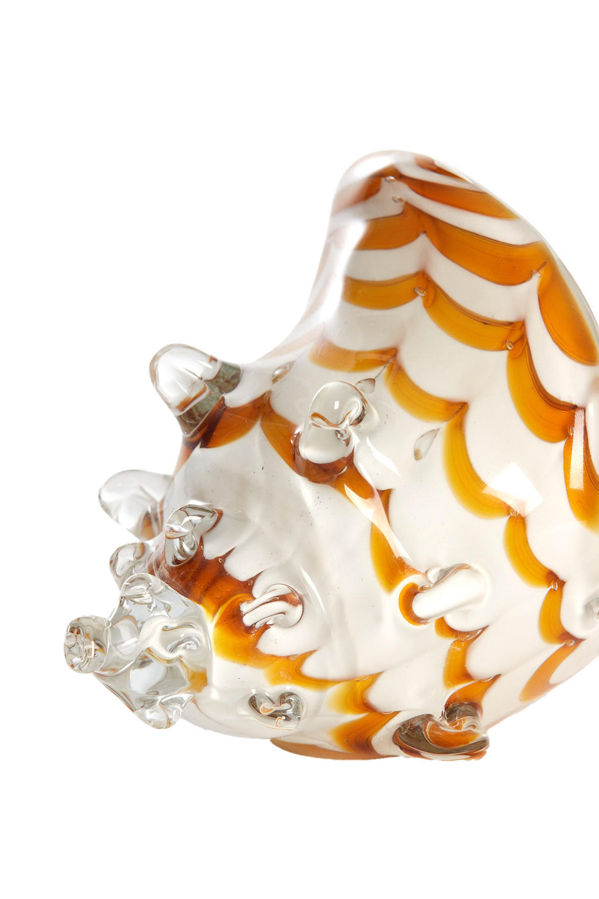 ORNAMENT Muschel Weiß 28/12/16 cm - Weiß, Glas (12/16/28cm) - Light & Living