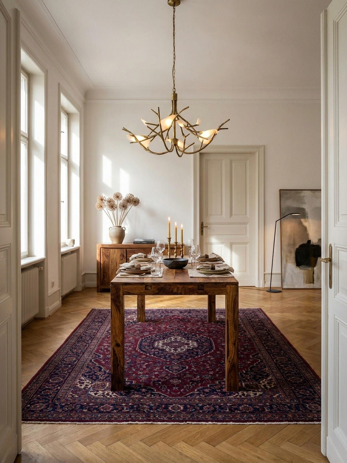 ESSZIMMERTISCH – Massivholz Braun 120–200 cm rechteckig verlängerbar - Braun, Holz (80/120/76cm) - KADIMA DESIGN