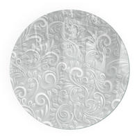 GLASPLATTE für Kamin Ø 60 cm - Grau, Glas (60/60/0.4cm) - TULUP