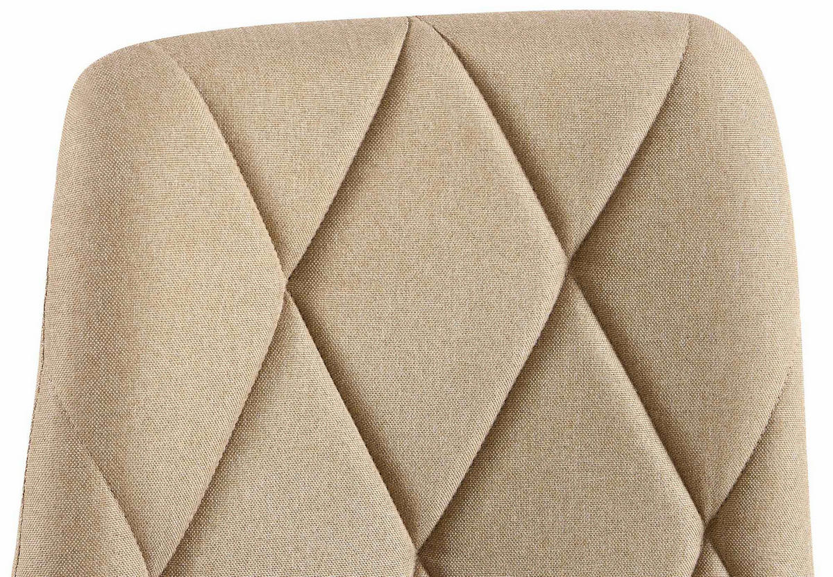 ESSZIMMERSTUHL Stoff Taupe - Taupe/Schwarz, Textil/Metall (45/85/55cm) - CLP