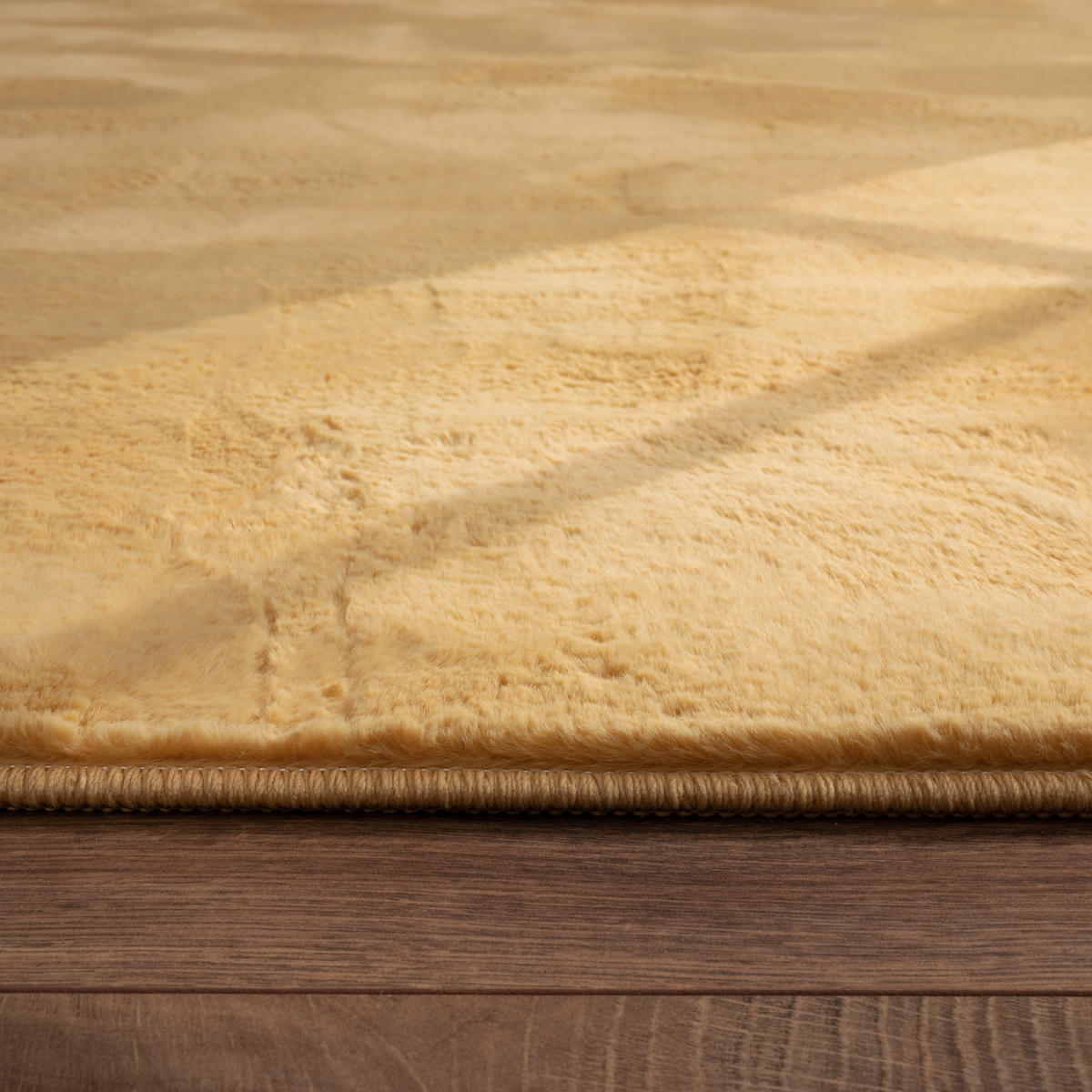 HOCHFLORTEPPICH 80/80 cm Soft 380 - Gelb, Textil (80/80cm) - Paco Home