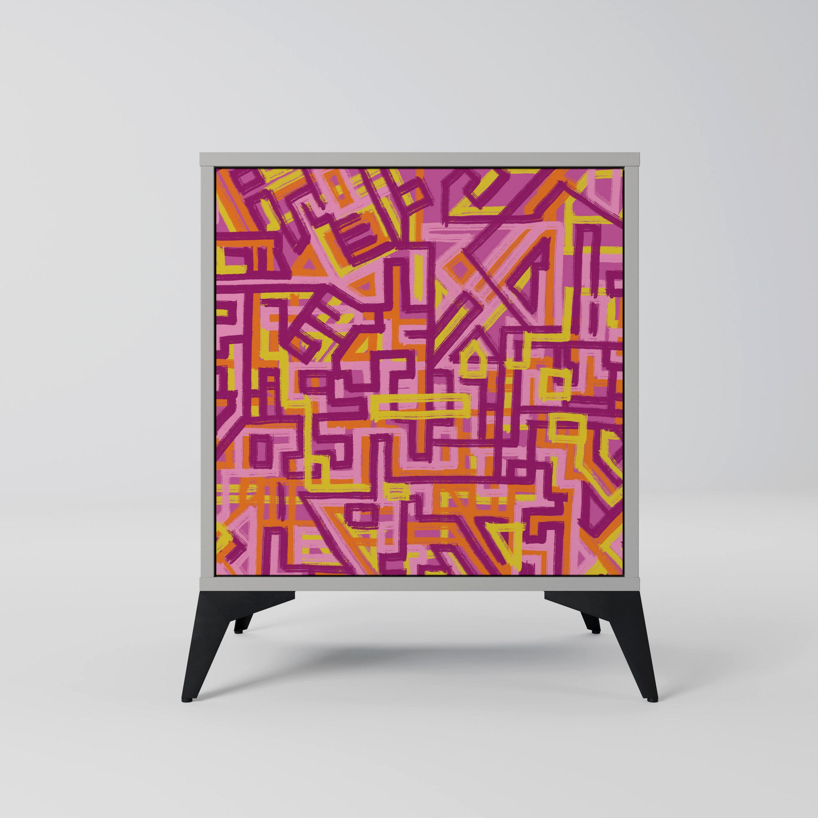 SpaceRebels Sideboard Grau 57.5x70.5x42 cm