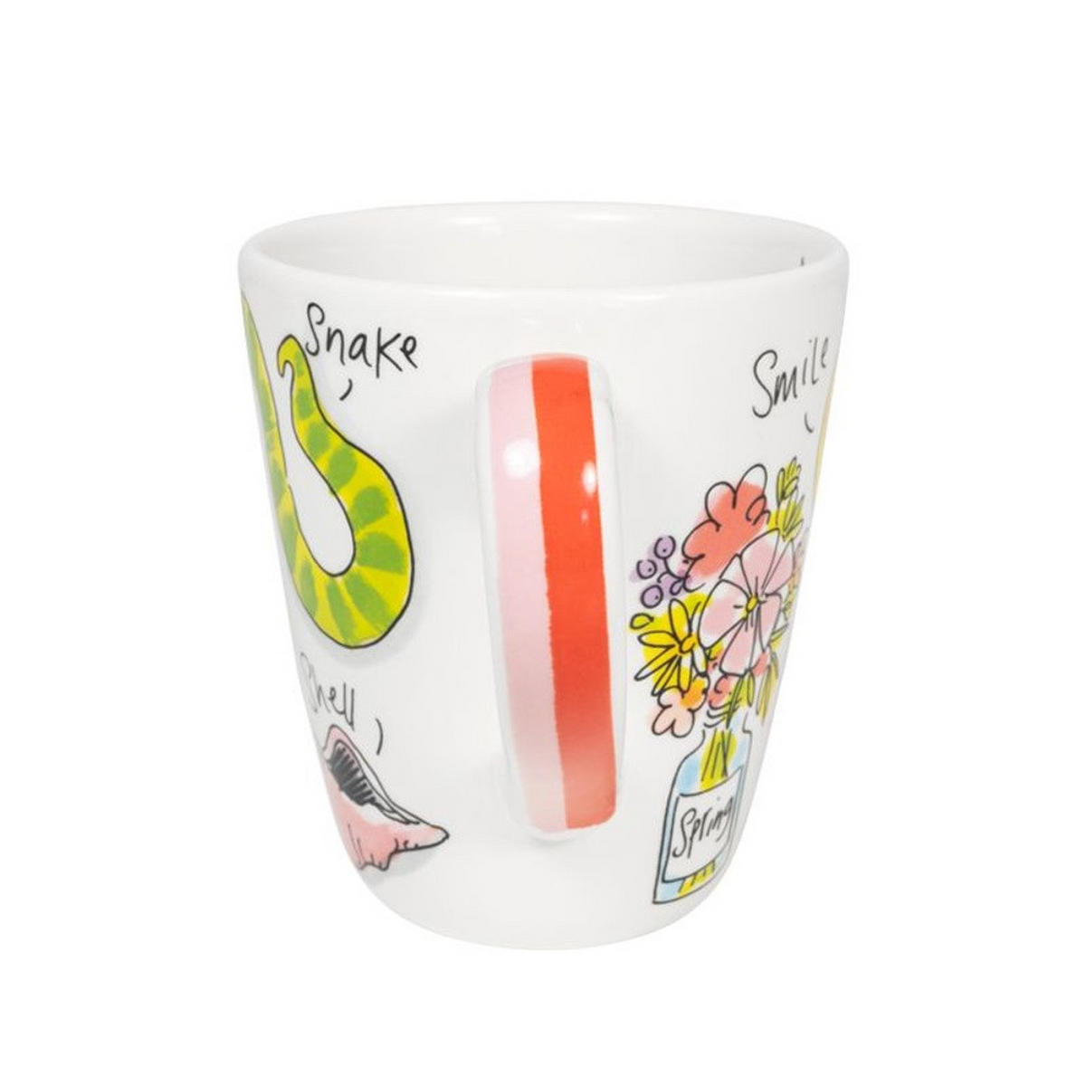 BECHER Love Letter S 0,35L in Bunt - 350 ml - Multicolor, Keramik (0.35L) - Blond Amsterdam