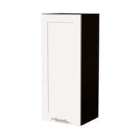 HÄNGESCHRANK Oslo W4/40 Schwarz / Weiß Matt 40 / 32,5 / 96cm - Schwarz/Weiß, Holz/Holzwerkstoff (40/96/32.5cm) - Feldmann-Wohnen