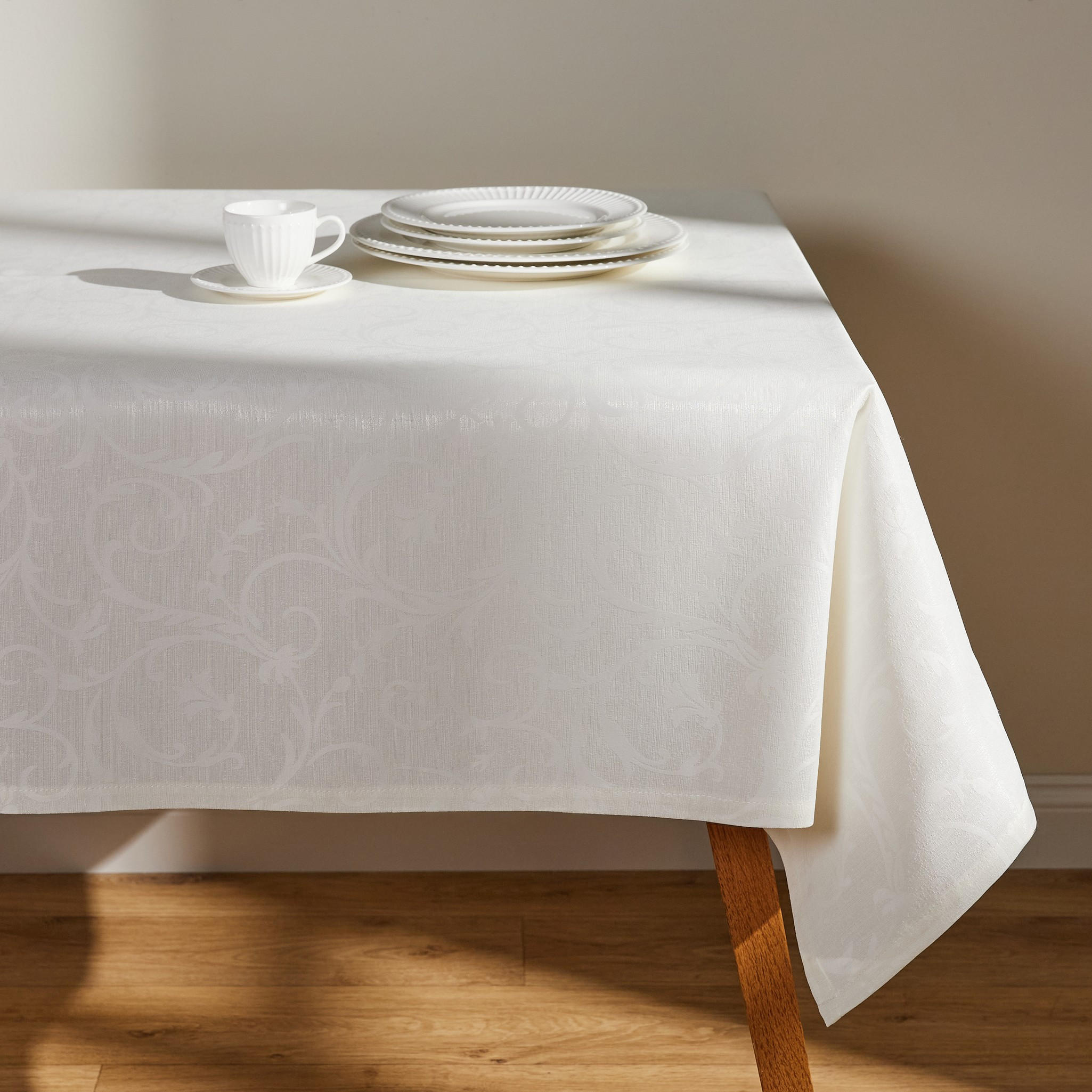 TISCHDECKE Avenis - Beige, Textil (180/130/1cm) - home&you