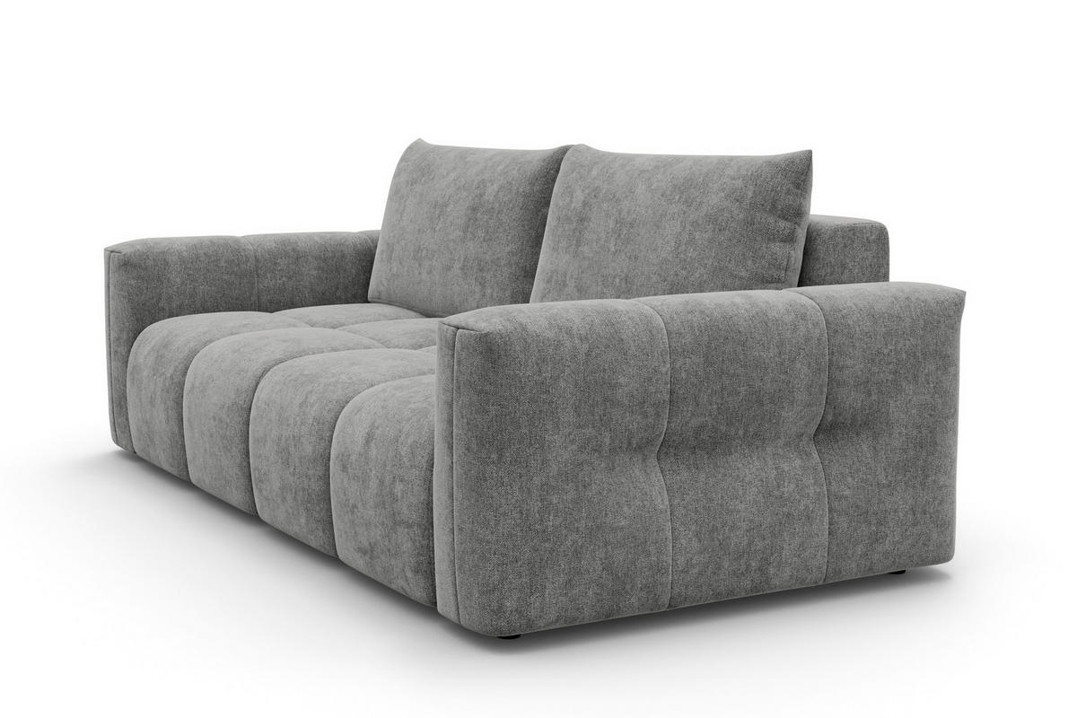 SOFA VERONA 3-Sitzer, Grau - Schwarz/Grau, Holz/Textil (224/83/110cm) - Courtois Laville