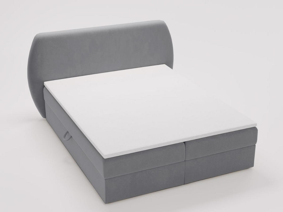 BOXBETT Bogota 180x200 Dunkelgrau - Dunkelgrau, Holz/Textil (180/200cm) - Graingold