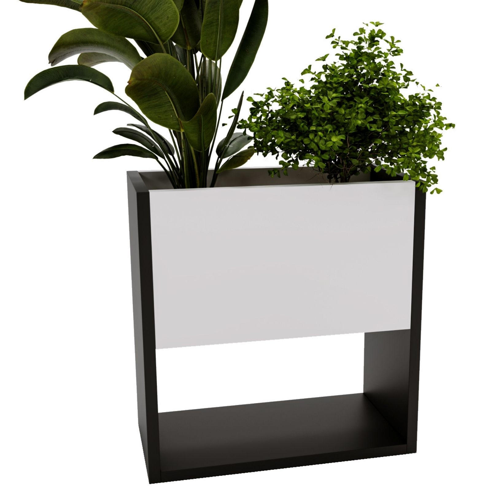 BLUMENKASTEN - Weiß, Holzwerkstoff (46195/45/44cm) - RAUMHIRSCH FURNITURE