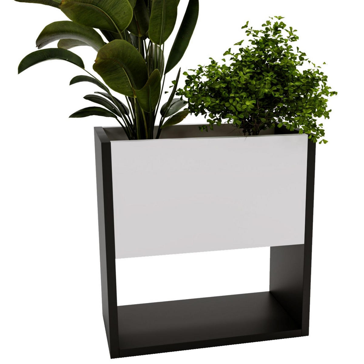 BLUMENKASTEN - Weiß, Holzwerkstoff (46195/45/44cm) - RAUMHIRSCH FURNITURE