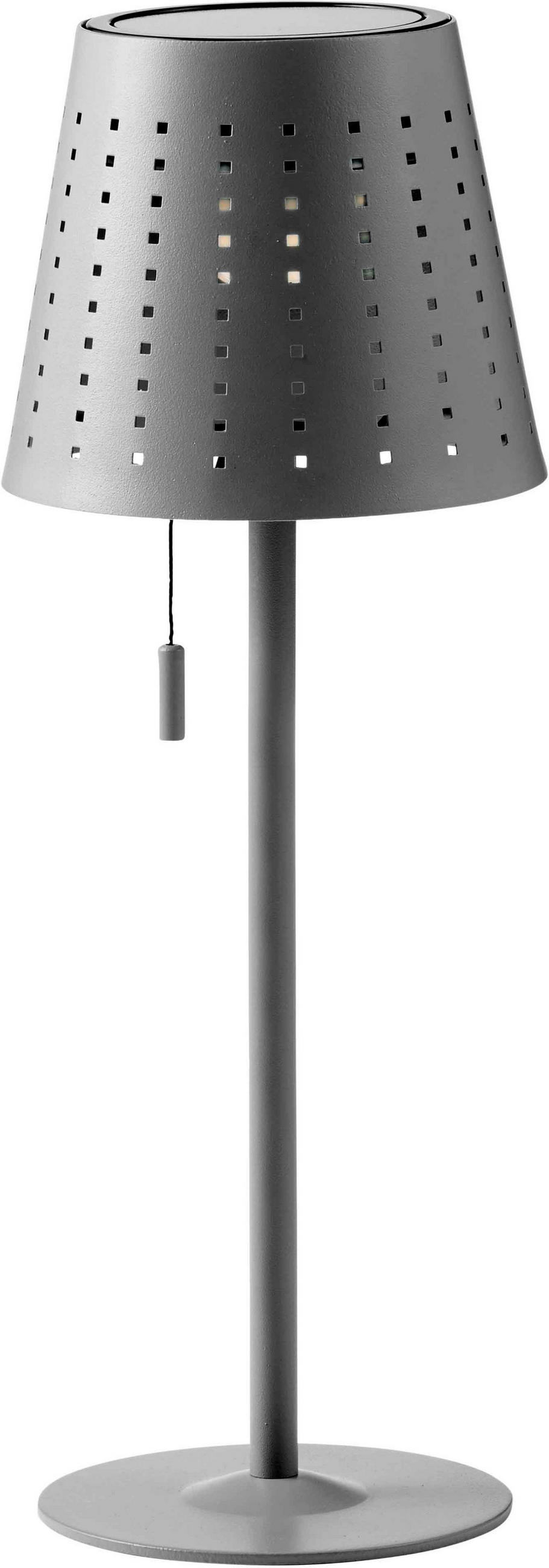 Northpoint Led-Solar-Tischleuchte Grau 50x24.5x24.5 cm