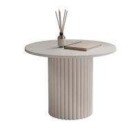 COUCHTISCH BARNEY mit geriffeltem Sockel, kaschmir - Kaschmir, Holzwerkstoff (60/60/38cm) - Idohome