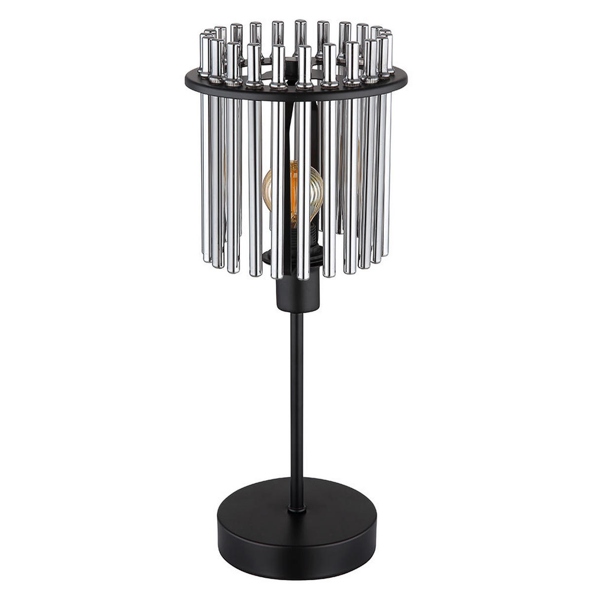 LED TISCHLEUCHTE Gorley Metall Grau - Schwarz, Glas (15/15/37.5cm) - Globo Lighting