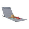 STRANDMATTE - Grau, Textil/Metall (60/63/195cm) - Relaxdays