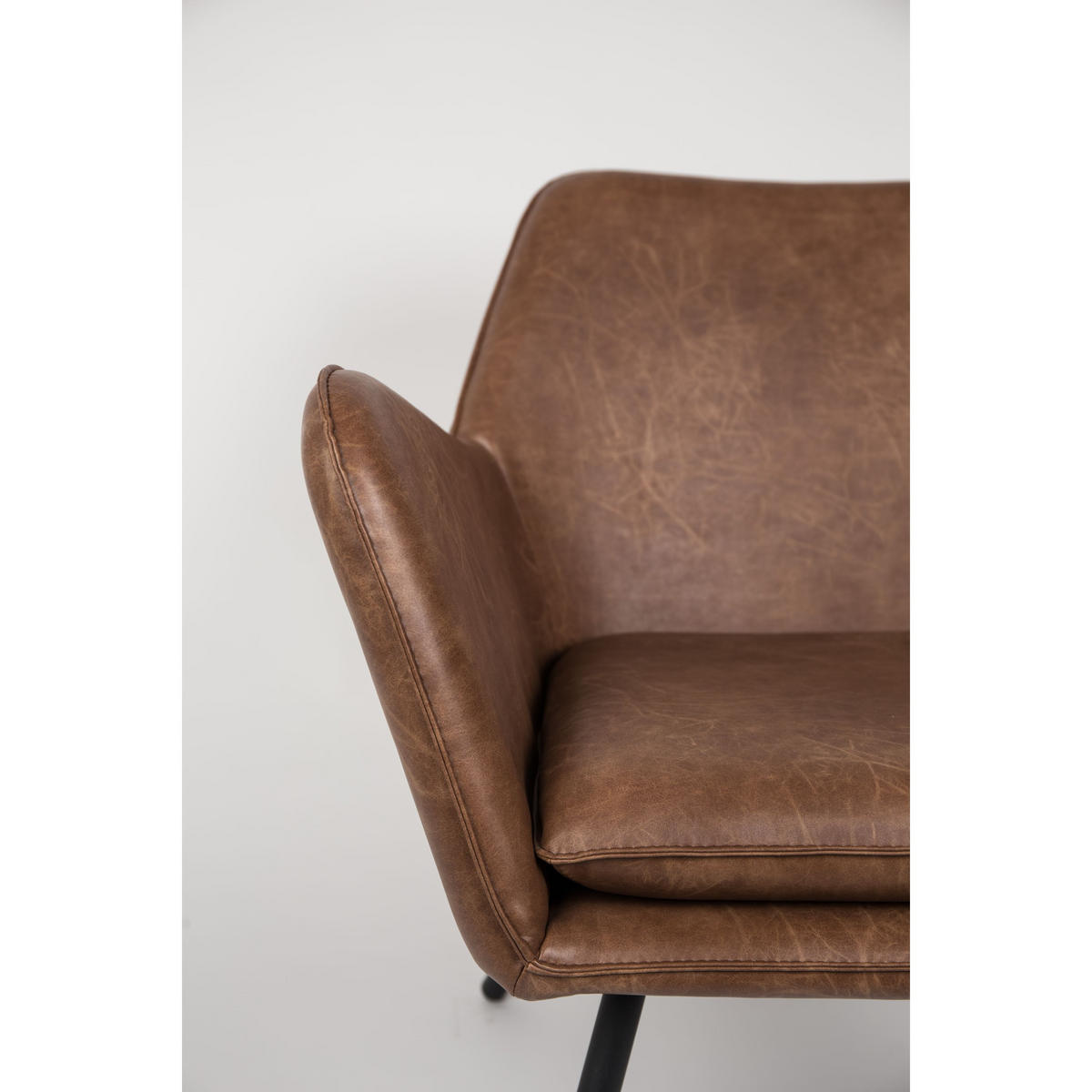 SESSEL Bon Braun - Braun, Textil (80/78/76cm) - Housecraft Living