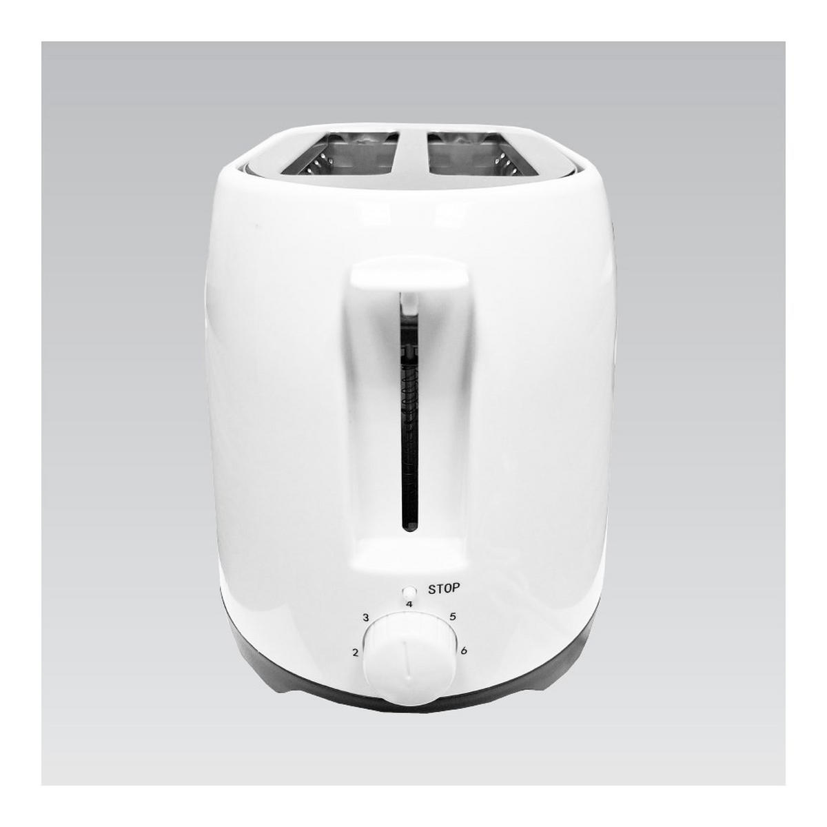 TOASTER Weiß 25.5/18/15.5 cm MR702 - Weiß, Kunststoff (18/15.5/25.5cm) - Maestro 