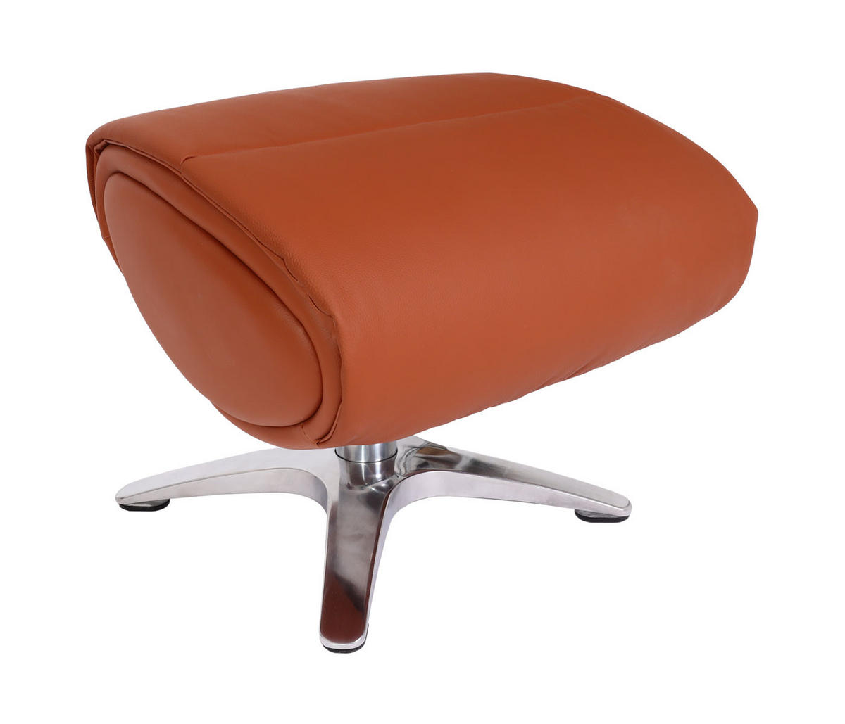 RELAXSESSEL MIT HOCKER Braun - Braun, Textil (117/110/77cm) - MCW