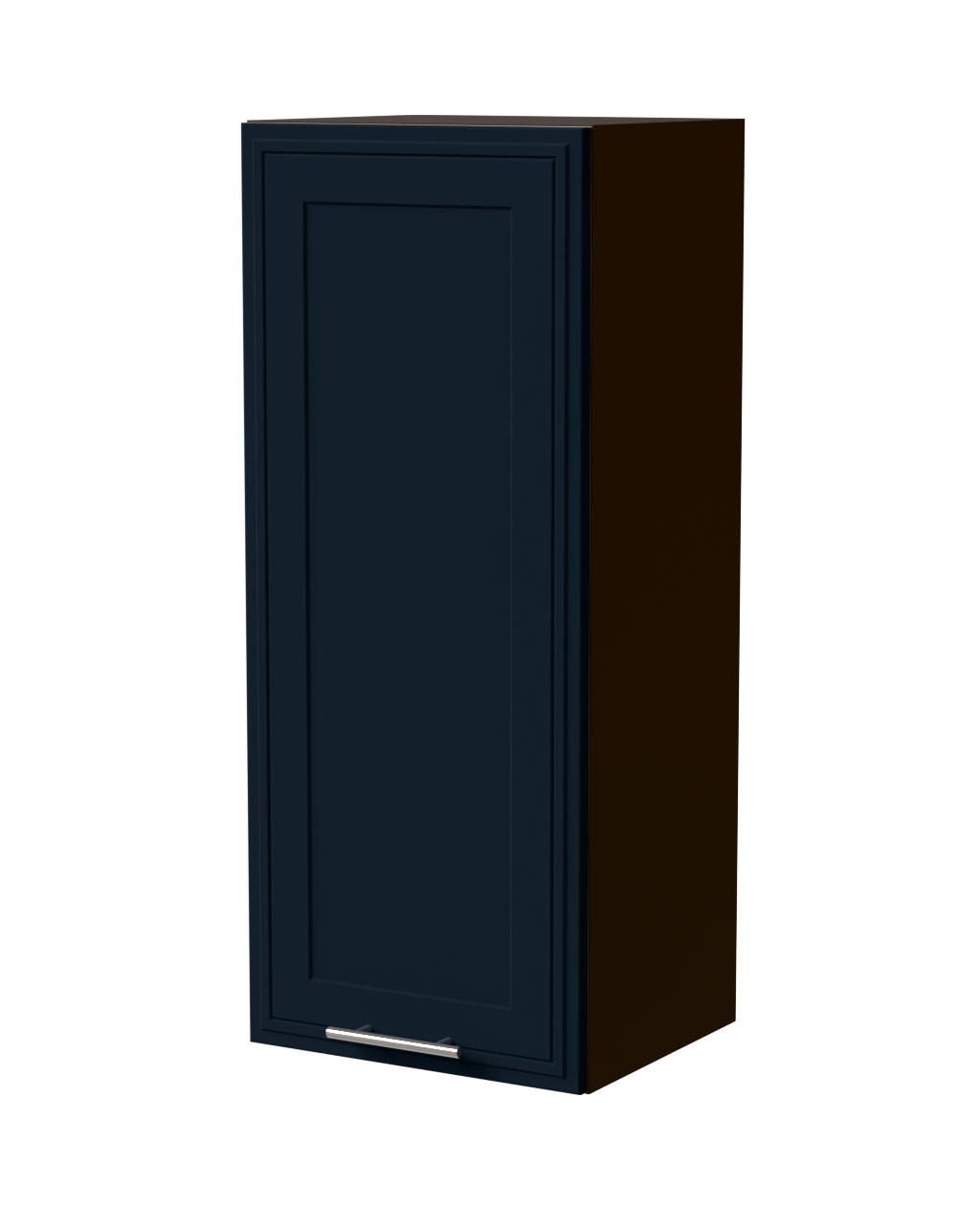 HÄNGESCHRANK Salo W4/40 Lava / Indigo Matt 40 / 32,5 / 96cm - Dunkelgrau/Dunkelblau, Holz/Holzwerkstoff (40/96/32.5cm) - Feldmann-Wohnen