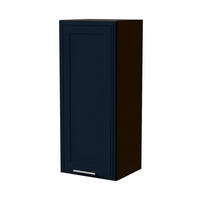 HÄNGESCHRANK Salo W4/40 Lava / Indigo Matt 40 / 32,5 / 96cm - Dunkelgrau/Dunkelblau, Holz/Holzwerkstoff (40/96/32.5cm) - Feldmann-Wohnen