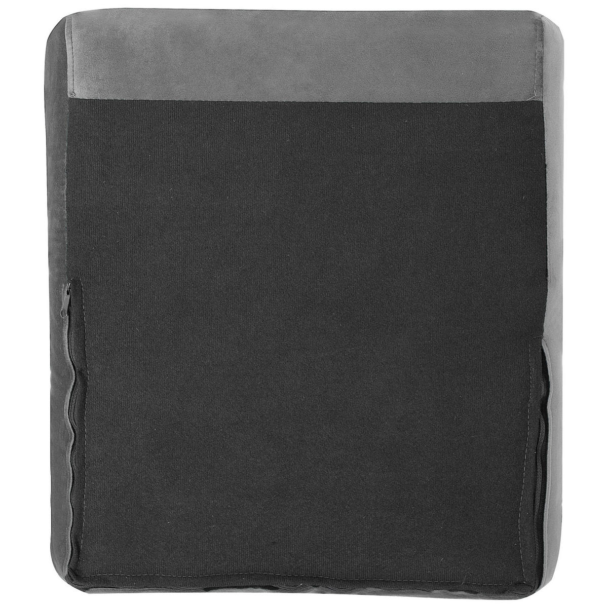 SESSEL Samtstoff grau Bodo - Dunkelbraun/Goldfarben, Textil (80/84/81cm) - Beliani