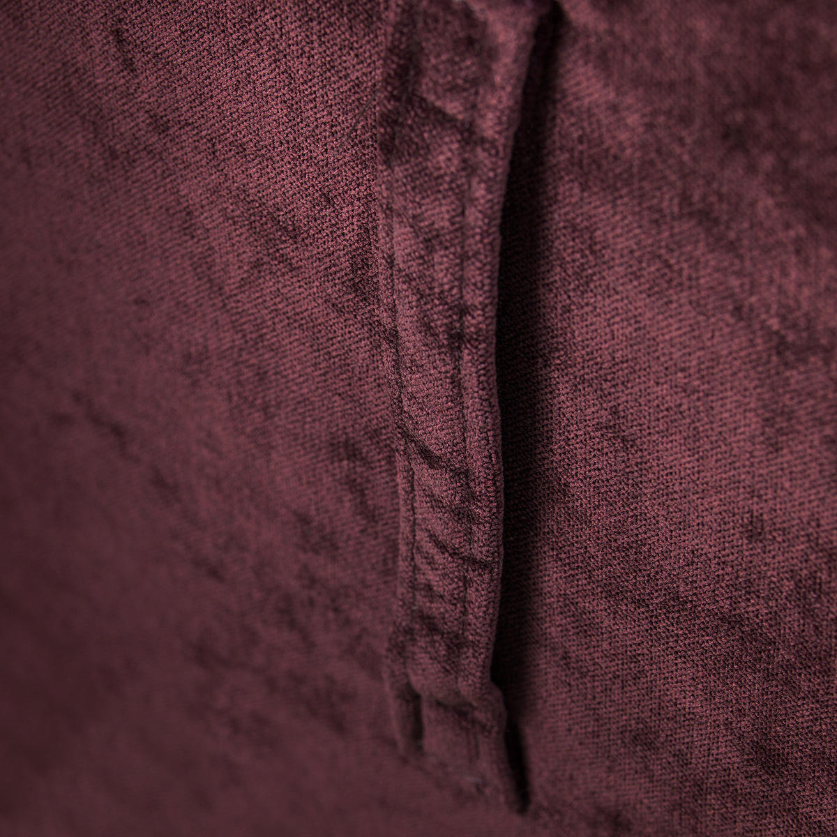 SITZWÜRFEL - Samt - Zwetschgefarben, Textil (47/42/47cm) - home24