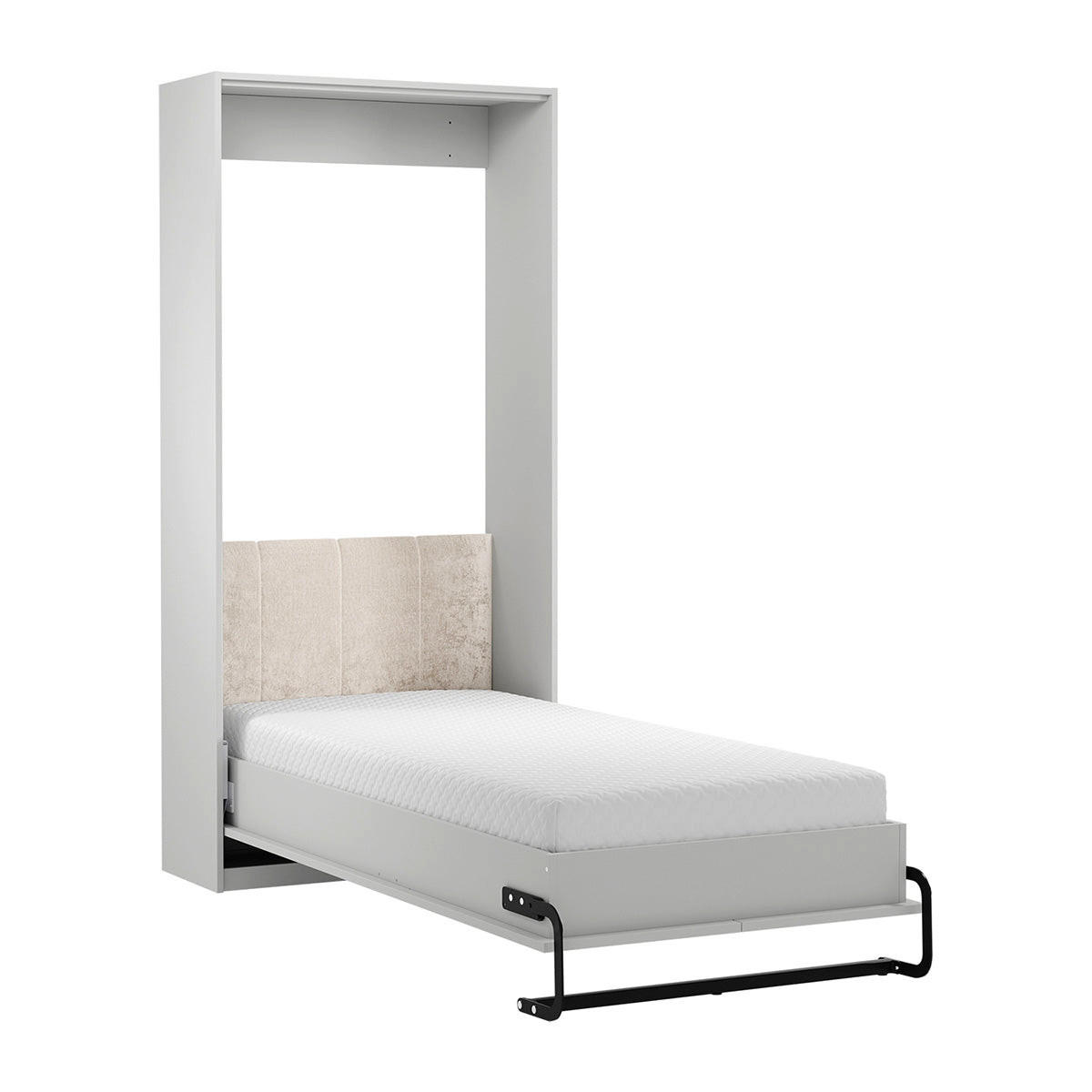 BETT 90/200 Fergus Weiß - Weiß, Holzwerkstoff (90/200cm) - Petits-meubles