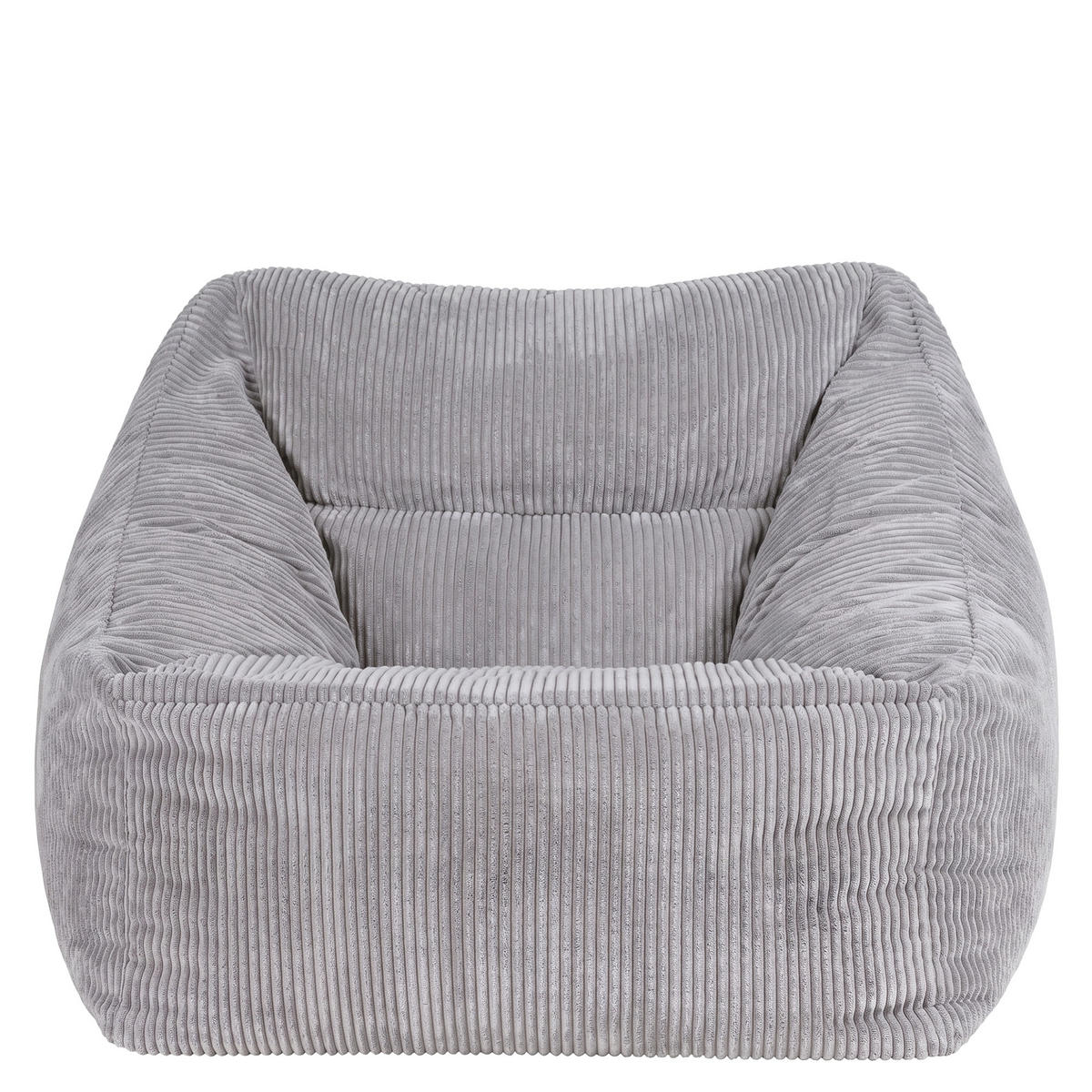 SITZSACK Cord Sessel Natalia - Hellgrau/Grau, Textil (97/73/84cm) - icon