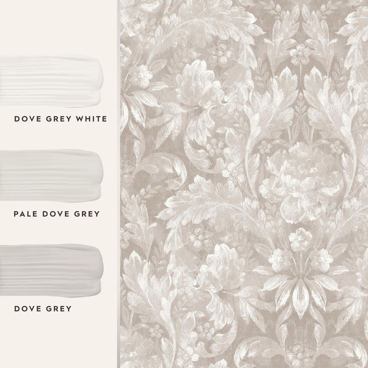 VLIESTAPETE Apolline 1000x52cm - Grau, Papier/Kunststoff (52/1000cm) - LAURA ASHLEY