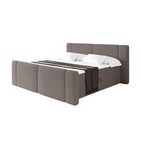 BOXBETT mit Matratze H4 - EVON Zanozek - 140x200 cm Braun - Braun, Holzwerkstoff (140/200cm) - ALTDECOR