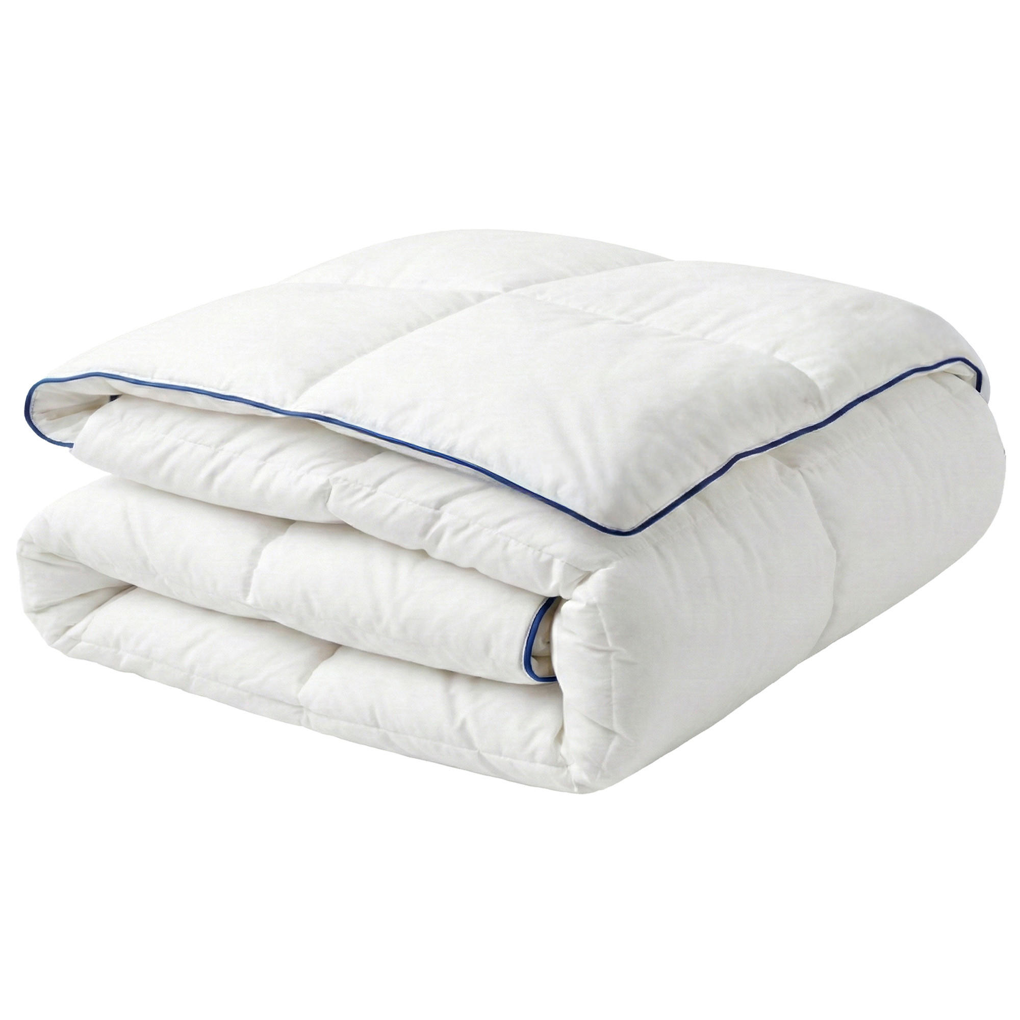 BETTDECKE Entenfedern und Daunen Leicht Warm 220/240 cm Cervino - Weiß, Textil (220/240cm) - Beliani