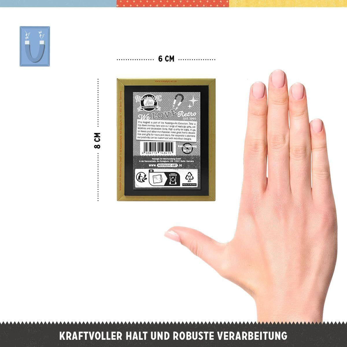 MAGNET 6/8 cm Frau Elster - Multicolor, Metall (6/8/0.1cm) - Nostalgic-Art