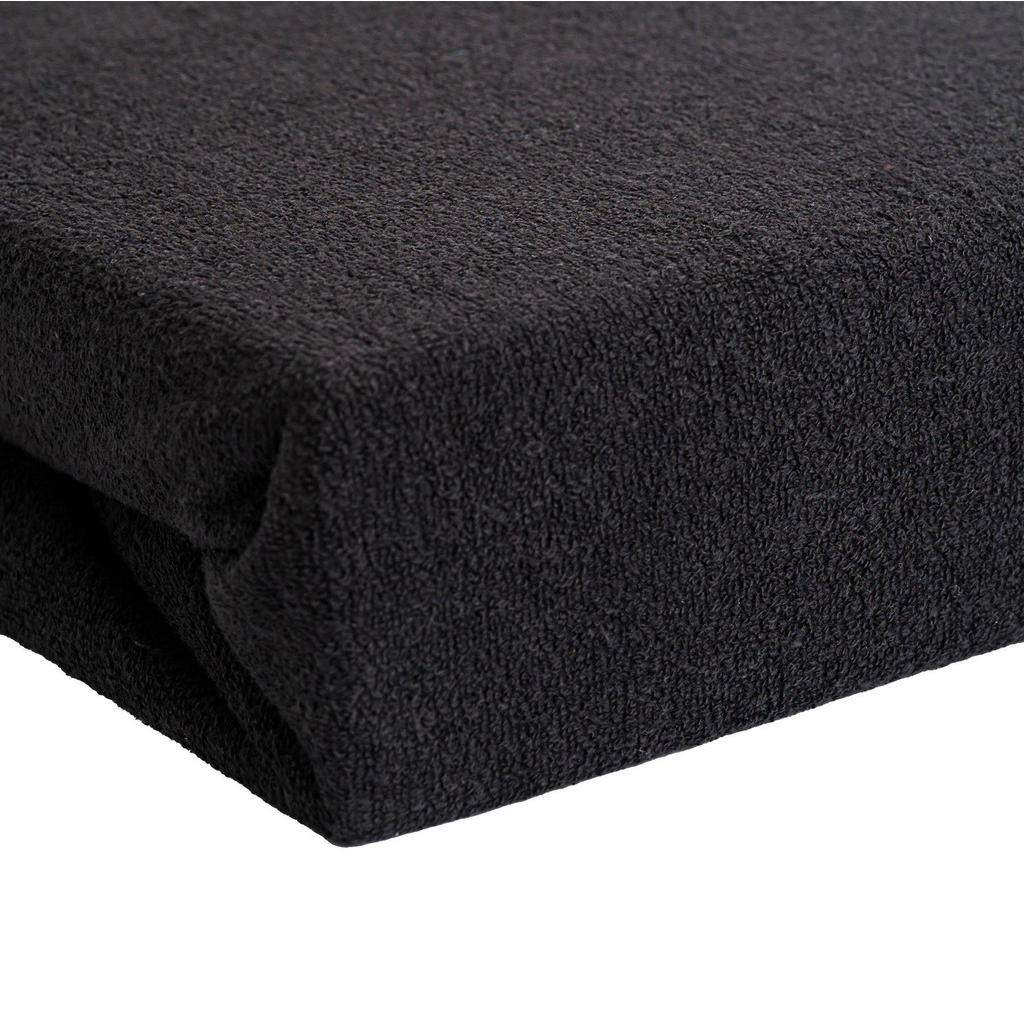 Thumbnail - Carpe Sonno Frottee-Spannbettlaken, Schwarz, Textil, Uni, Rechteckig, 90x200 cm, Oeko-Tex® Made IN Green, Oeko-Tex® Stan...