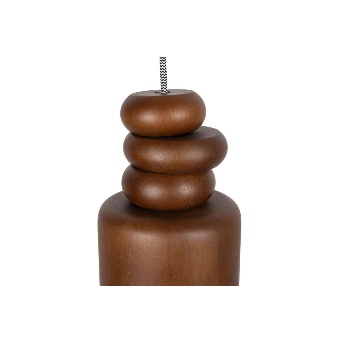 PENDELLEUCHTE Dicky Walnuss - Braun, Holz (14/14/152cm) - Zuiver
