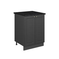 SPODNÁ SKRINKA POD DREZ Fame-Line, Antracitovo-zlatý vidiecky dom/antracitová, 60 cm - antracitová, kompozitné drevo (60/82/60cm) - Vicco