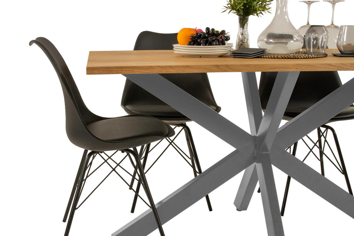 ESSTISCH SALVADOR - Eichefarben/Beige, Holz (90/180/77cm) - SAM